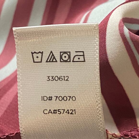 Loft Sleeveless Paisley and Stripes Dress with Cinched Waist Size S - Picture 10 of 10